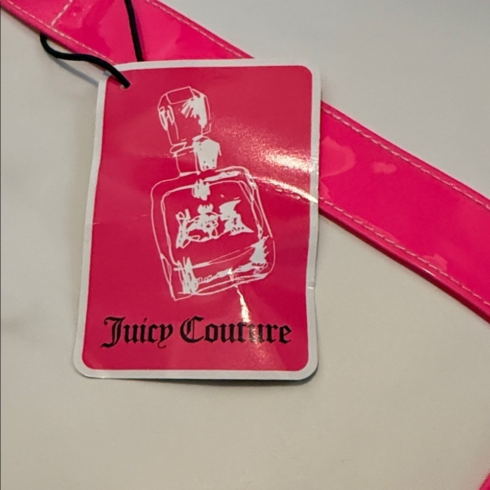 Juicy Couture Vibrant Pink and Cream Tote - Picture 4 of 10